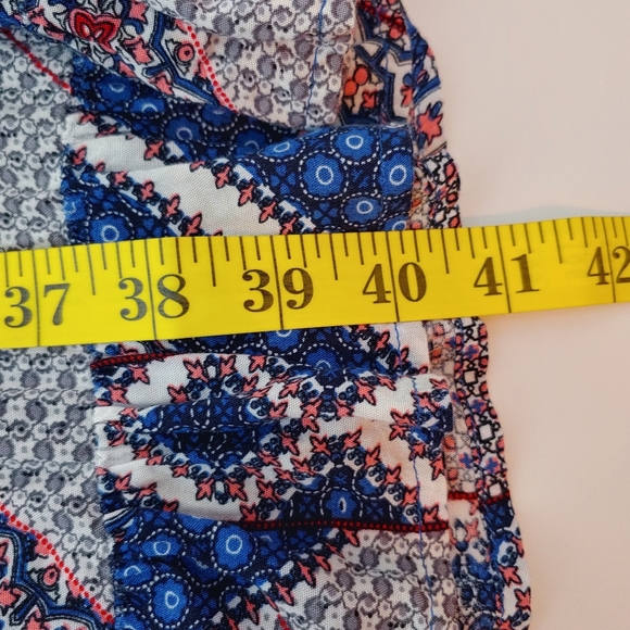 Papillon‎ Ditsy Floral Print Ruffle Midi Dress M - Picture 8 of 8